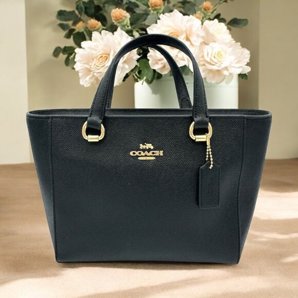 ⭐️⭐️SOLD⭐️⭐️ COACH Black Leather Alice Satchel Crossbody Handbag #CA224 - Picture 14 of 14